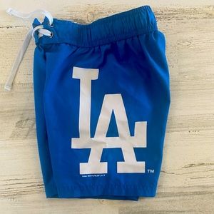 Boys Los Angeles Dodgers swim trunks 3T